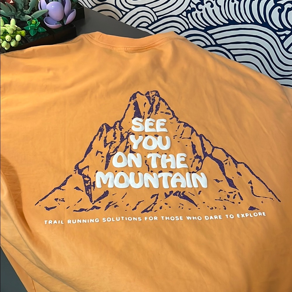 NWT H&M Orange Graphic Tee